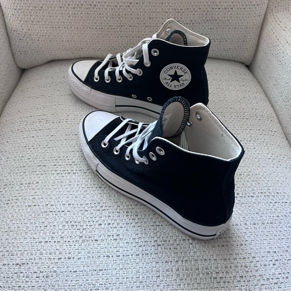 Converse Women's Black High-Top Sneakers - Picture 2 of 7
